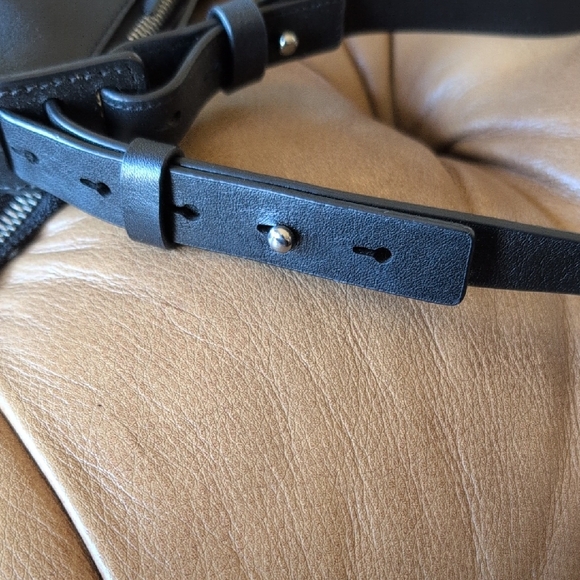 All Saints Midnight Black Shoulder Bag - Picture 7 of 12